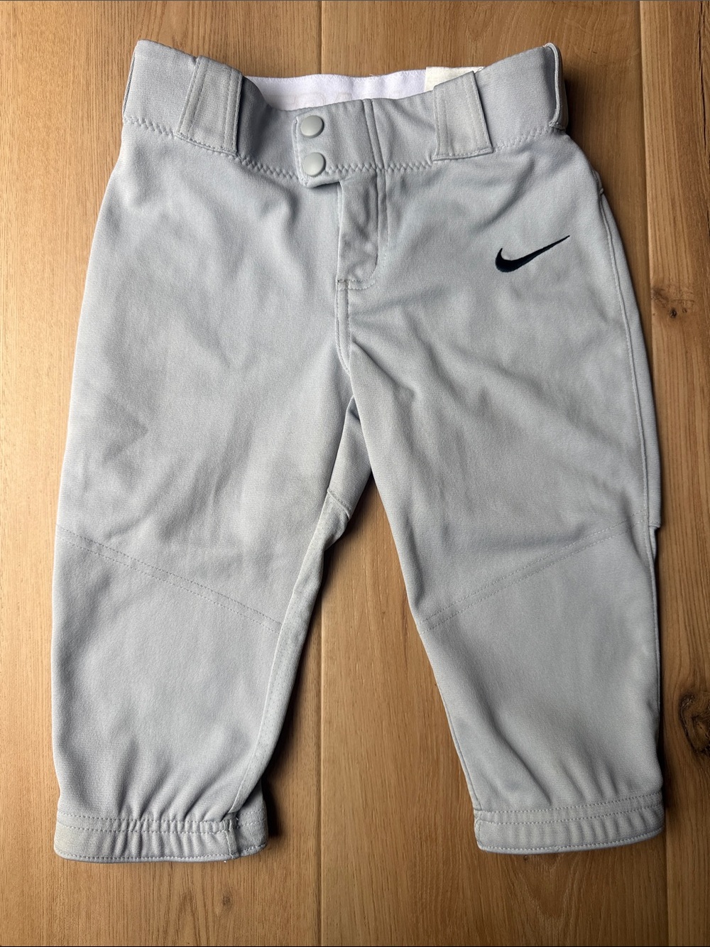 Nike Youth Girls Light Gray Softball Pants